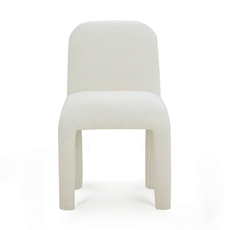Georgia Cream Performance Chenille Dining Chair, Cream