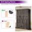 Armoire-penderie à 3 portes Bichock 70 po avec 2 tiroirs et tringle, chêne foncé-1140670959