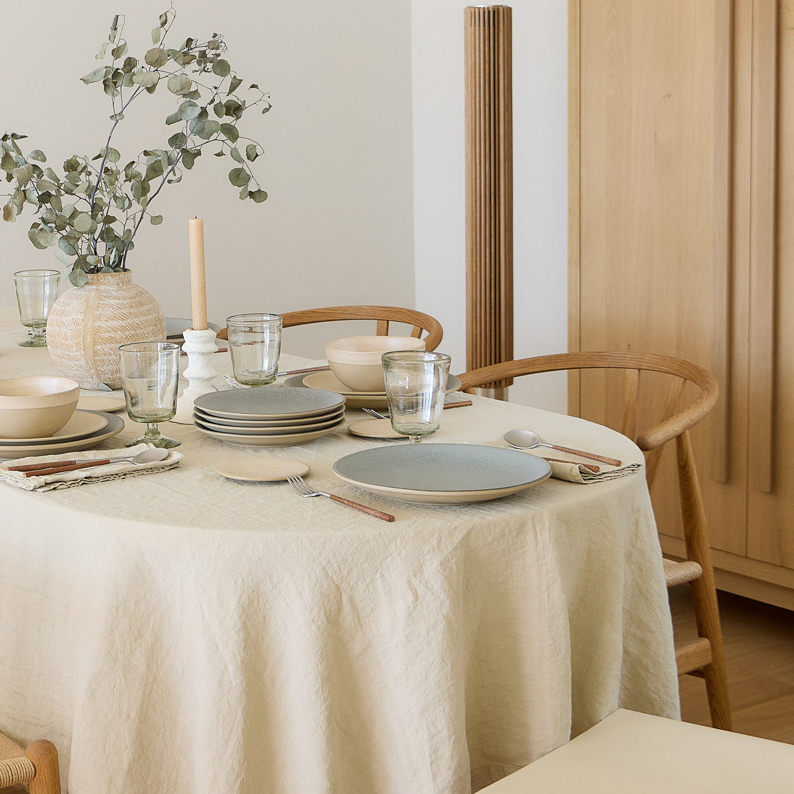 Arenito 11" Dinner Plate, Sage Green