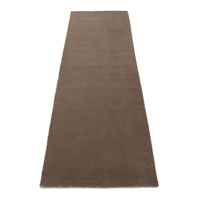 Solid Colour Wool Hand Woven Area Rug