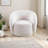 Swivel Accent Chair, Boucle Fabric Upholstered Barrel Chair, Single Sofa Single Armchair for Living Room-263754390-19214552