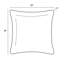 Housse et insert de coussin carré extérieur ARDEN Ruby-27614980