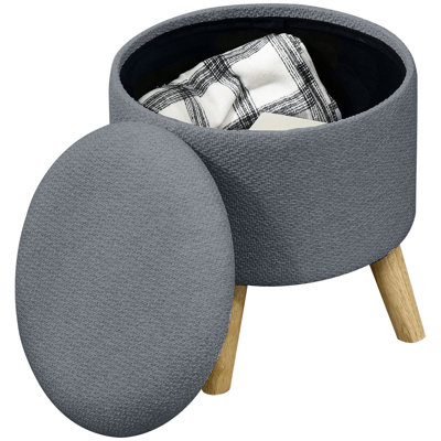 Radika Upholstered Ottoman,wood