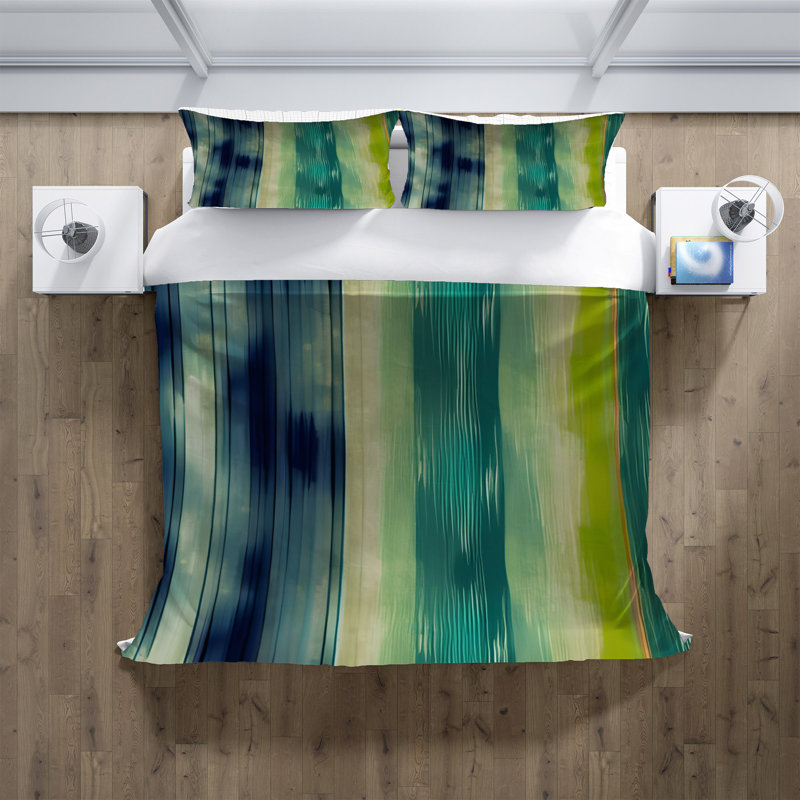 Abstract Duvet Cover, King Duvet Cover + 2 King Shams