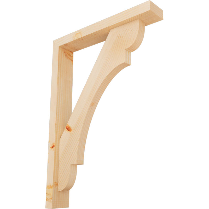 Support de bloc olympique avec entretoise décalée, 28 x 20, Sapin Douglas de l 3 1/2 (lisse)