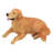 Lying Down Golden Retriever Figurine