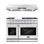 Cosmo 2 Piece Kitchen Appliance Package with 48'' Gas Freestanding Under Cabinet Range Hood