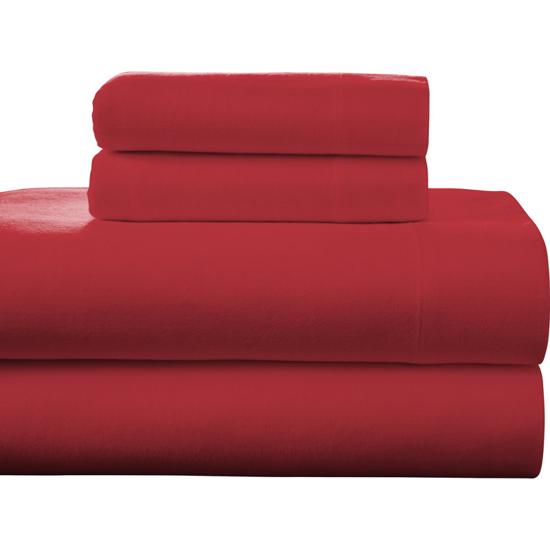 Ensemble de literie 100% flanelle à densité de tissage 175 fils 175 fils, Ensemble de draps pour lit simple TG + un drap-hou