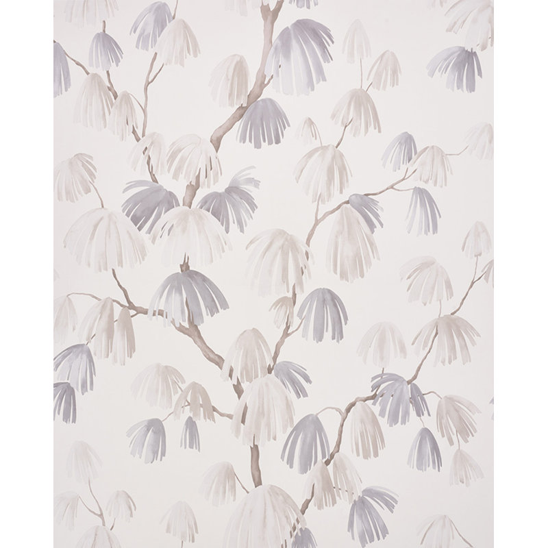 Schumacher x David Kaihoi Weeping Pine Wallpaper, Neutral