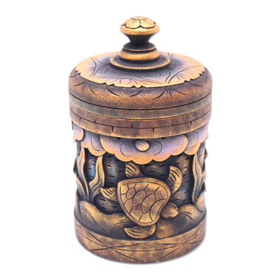 Dearburne Handmade Wood Jar