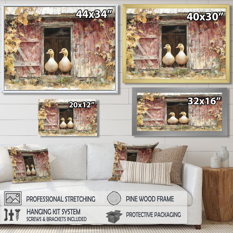Dunsford - animaux, art mural, Reproduction encadrée d'une seule photo, H 30 po x l 40 po, Noir