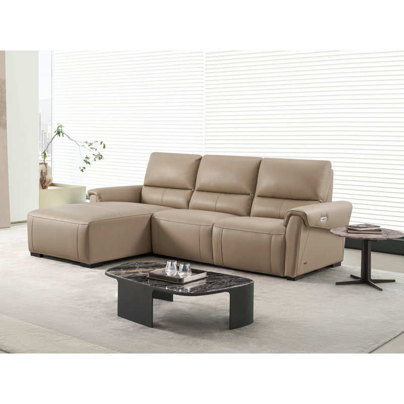 Minnich 105" Wide Sofa & Chaise, Left Hand Facing, Taupe