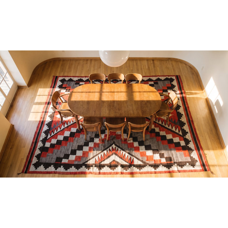 Tapis tissé à plat Tribal