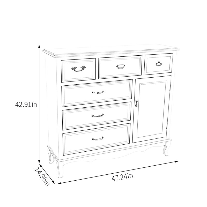 Armoire multifonctionnelle de style nordique