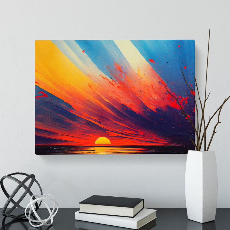 Sunset Splash Vol.1 - Wrapped Canvas, 50cm H x 76cm W x 3cm D