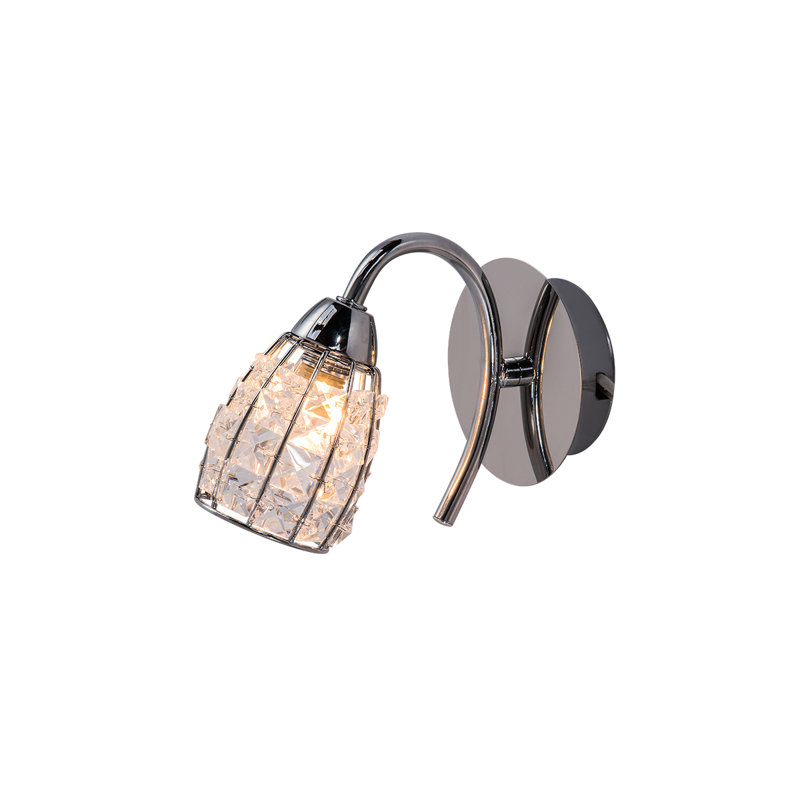 Browne Armed Sconce, Polished Chrome