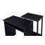 Bureau d'ordinateur Lyphre avec tablette supérieure et compartiments de rangement