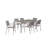 Chester 17-Piece Modern Outdoor Dining & Lounge Set – Complete Aluminum Patio Furniture Collection, 6 Loungers & Matching Furniture And Umbrella Hole Dining Table-20293130-23776532