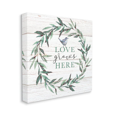 «Love Grows Here» - Art textuel