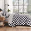 Ensemble d'édredon pour grand lit Andency en vichy blanc à carreaux quadrillés Andency-124609695-133330496