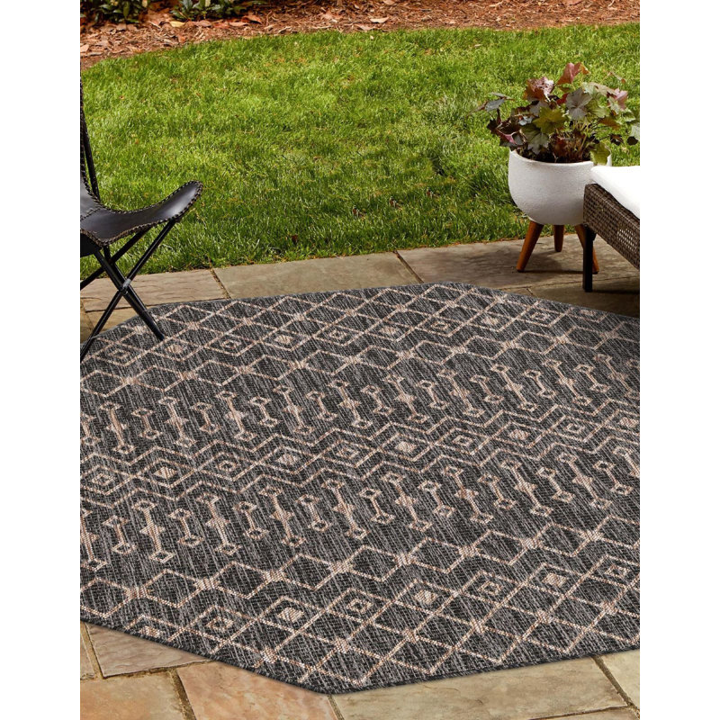 Outdoor Preen Area Rug Ash Color, Runner 2' x 8'