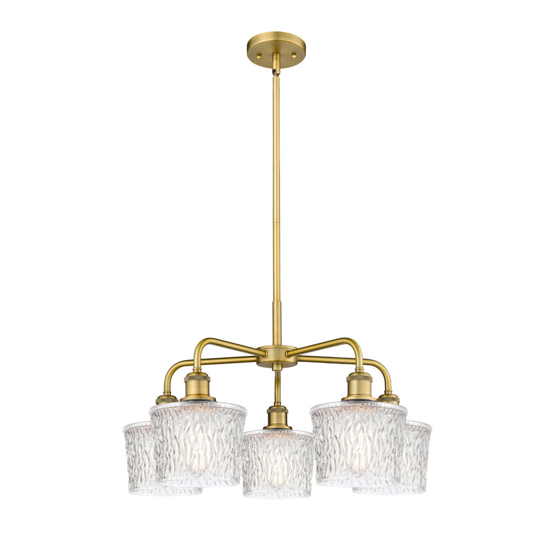 Lustre bol 5 lumières Iverson, Laiton brossé