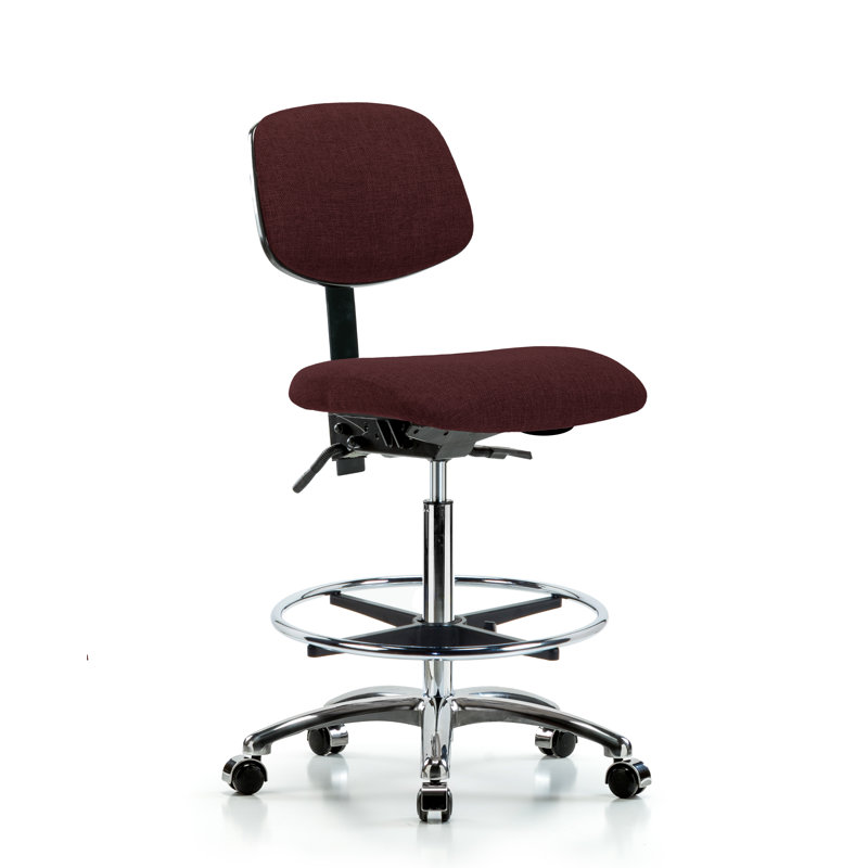 Chaise de dessin Charlotte, Bourgogne, Roulettes, Non inclus