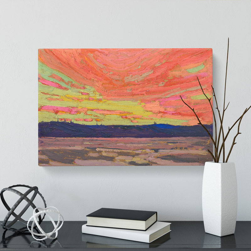 Sunset by Tom Thomson - Wrapped Canvas, 35cm H x 50cm W x 3cm D
