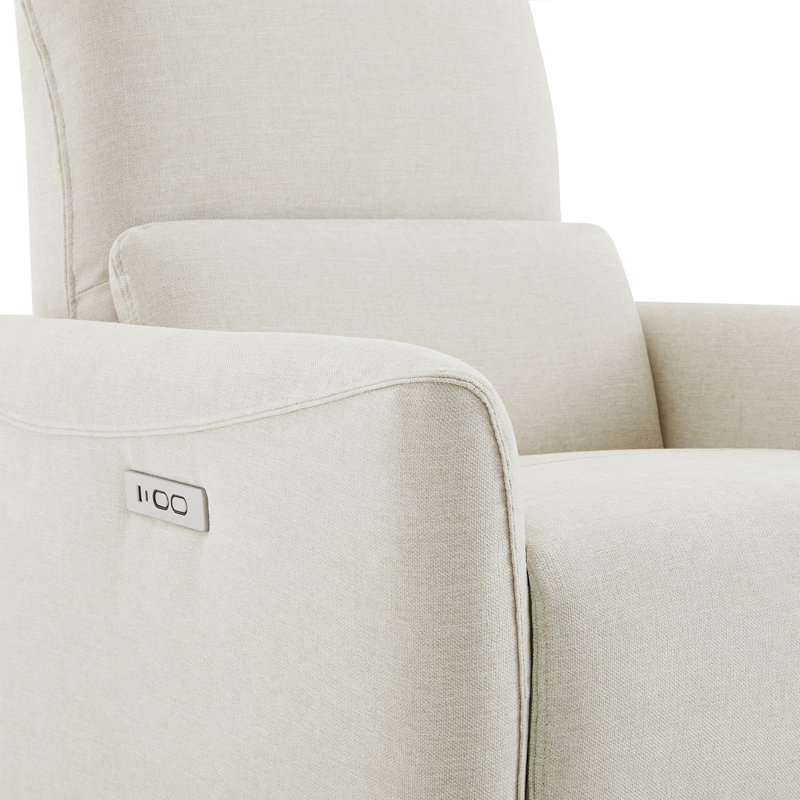 Fauteuil inclinable électrique pivotant rembourré Cadavid, Lin lin