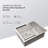 Divino 23'' L Undermount Single Bowl Stainless Steel Kitchen Sink