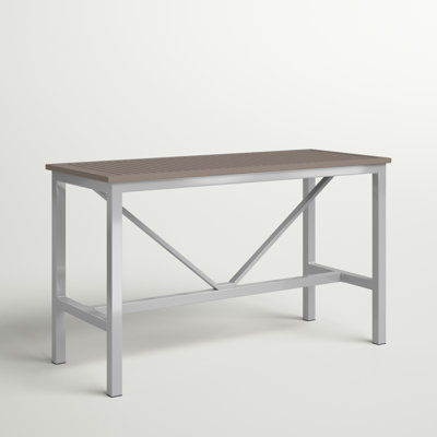 Travira Rectangular Tekwood Outdoor Bar Table