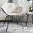 Dannelley 18'' H Leather Upholstered Metal Armchair
