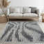 Tapis contemporain gris / blanc en laine noué à la main Contemporary-88615500
