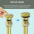 Pop-up Bathroom Sink Drain with Overflow-100485756