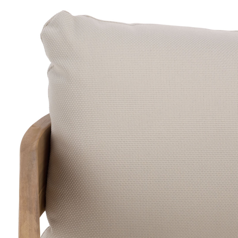 Ensemble de 2 chaises de patio Kaiiden, Oak/Ivory