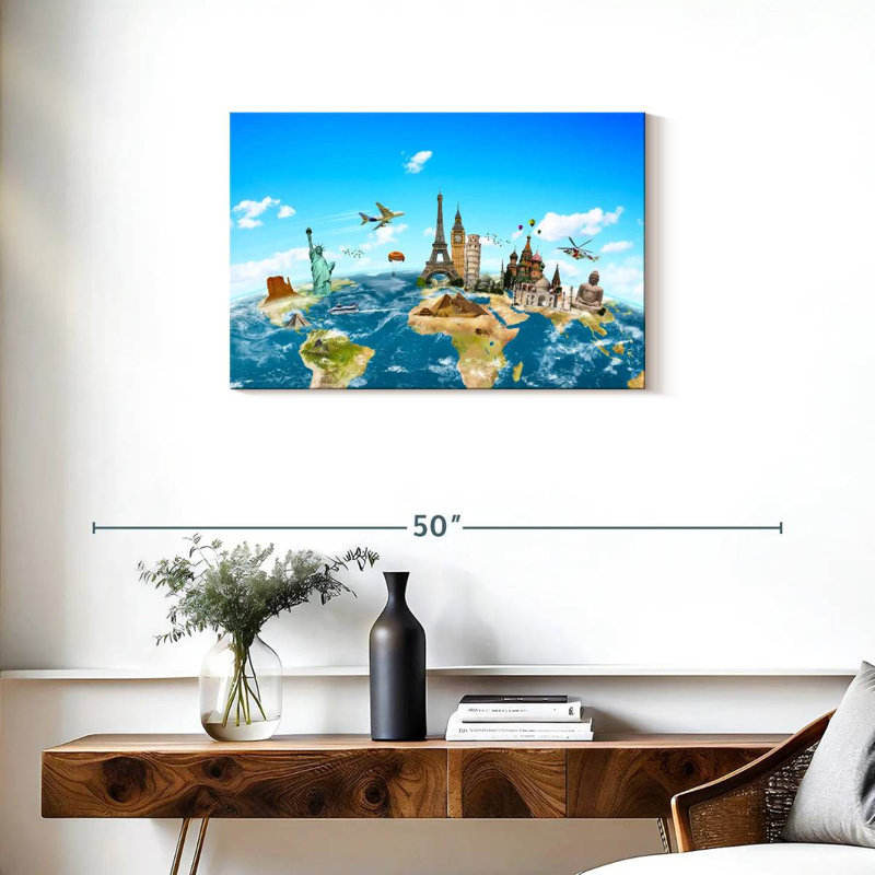 Senne Travel Monuments, 20" H x 30" W
