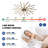 Dimmable and Timing 6 Gear Wind Speeds LED Modern Ceiling Fan Light with Remote/APP Control-1734408028