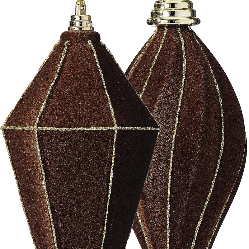 Fleuron 7,5-8 "incassable avec paillettes , Brun