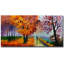 Peinture romantique et colorée sur toile, style rustique