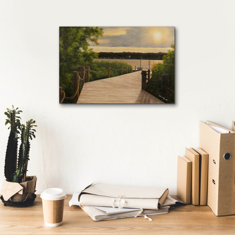 "Latitude", "Almost There" par Diane Romanello, art mural sur toile, H 12 po x l 18 po x P 0,75 po