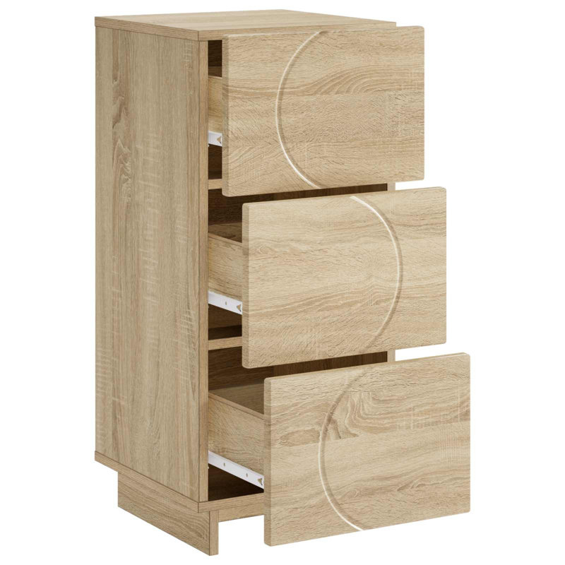 Sideboard 33.5 x 34.5 x 75 cm Engineered Wood Cabinet Kitchen Buffet, Sonoma Oak