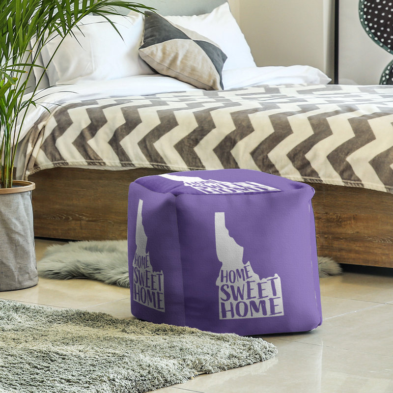 Repose-pieds à cubes idaho the home, Mauve