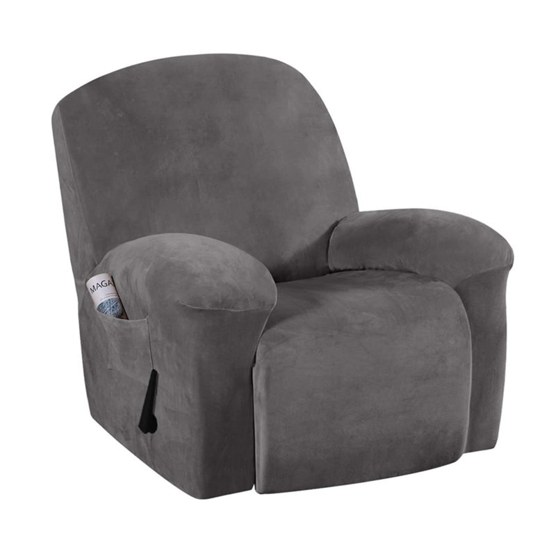 Housse pour fauteuil inclinable Dorchester, Velours gris
