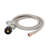 Régulateur de propane basse pression universel 5 pi. Avec tuyau tressé en acier inoxydable Flame King 5 pi.
