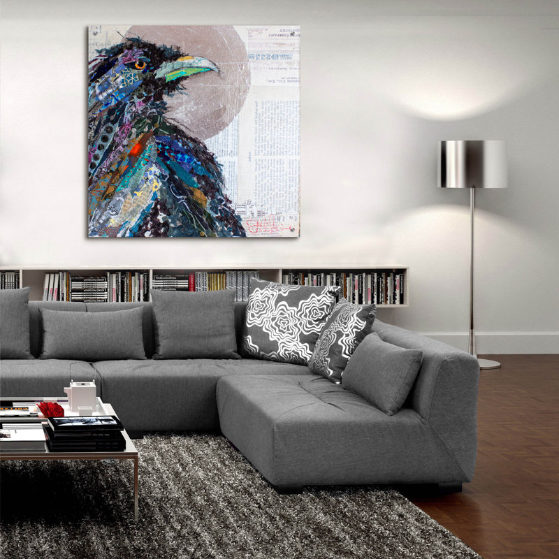 «Raven 3» par St. Hilaire Elizabeth, H 36 po x l 36 po x P 0,2 po