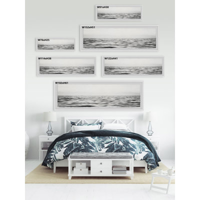 Black And White Sea - Single Picture Frame Panoramic Painting