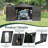 Patio Outdoor Huge Storage Shed, Metal Garage Carpot with 2 Double Hinged Doors-122006232