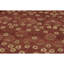 Tapis floral rouge / beige en soie / laine noué à la main Floral-88953060