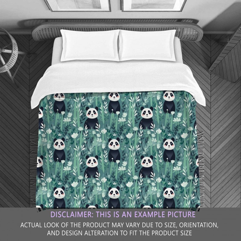 Adorable Panda Bedding, King Comforter