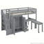 Bureau et garde-robe - Lit mezzanine multifonctionnel peu encombrant-108933547-108933548